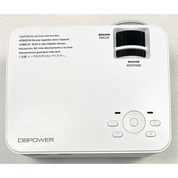 DBPOWER LED Light Source Smart Mini Projector Model T20 SKU: PJ0703 Tested EUC - Picture 2 of 16